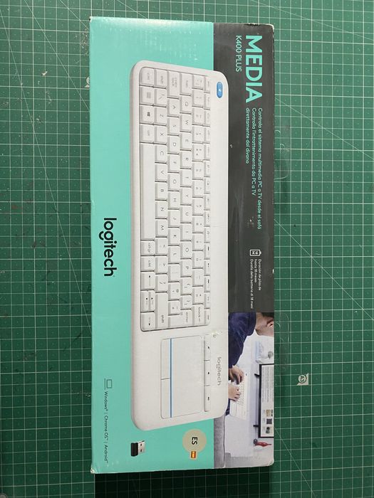 Logitech K400 Teclado Sem Fios com Touchpad Branco