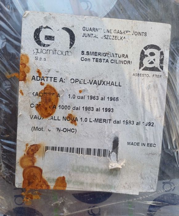Junta motor Opel Vauxhall