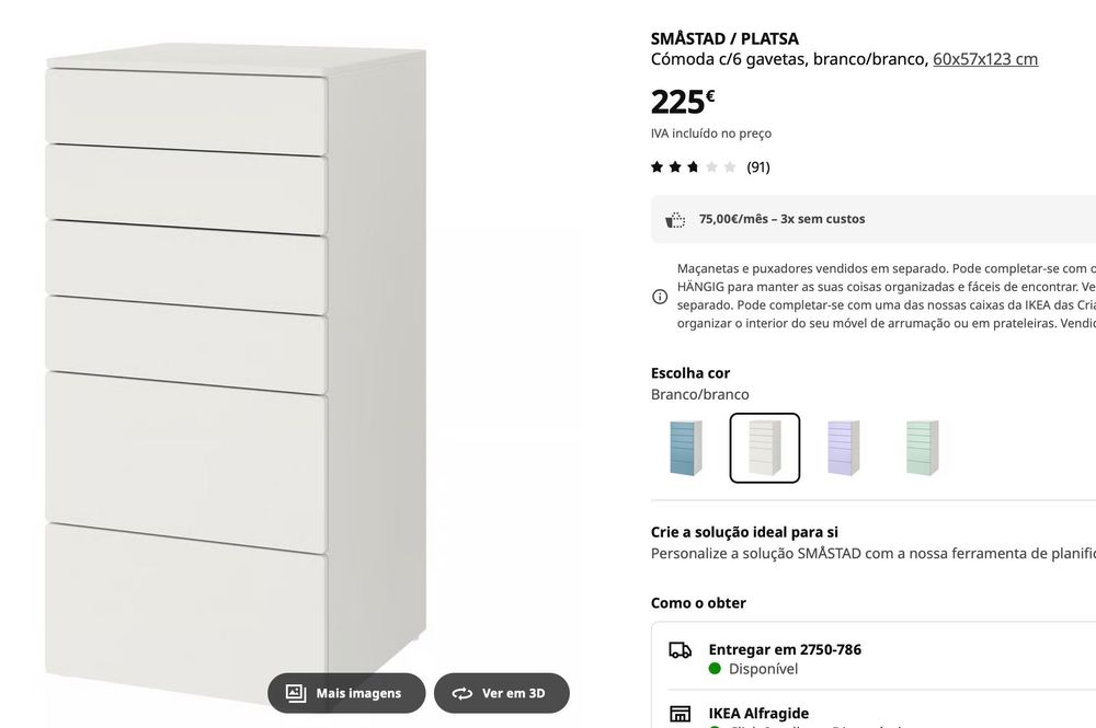 Smastad / Platsa - cómoda IKEA