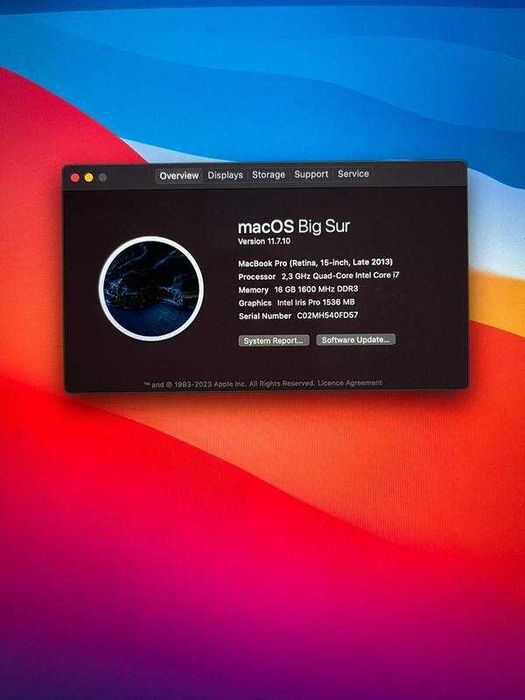MacBook Pro 15" 2013 late