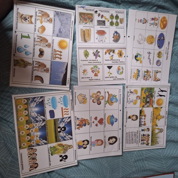 Віршики по картинках, Вірші мнемотехніка