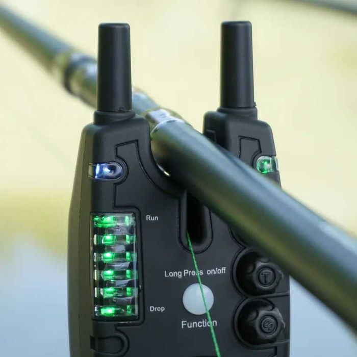 Карповые Сигнализаторы поклевки Hirisi S8 4+1 с пейджером Сигналізатори клювання з пейджером коропові покльовки комплект (аналог Carp Pro Q5)