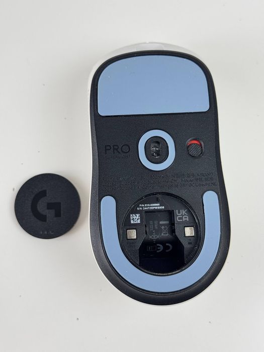 Бездротова ігрова оптична миша Logitech G PRO X SUPERLIGHT 2 White - ультралегка конструкція, сумісність з бездротовою зарядкою Powerplay, 44000 DPI