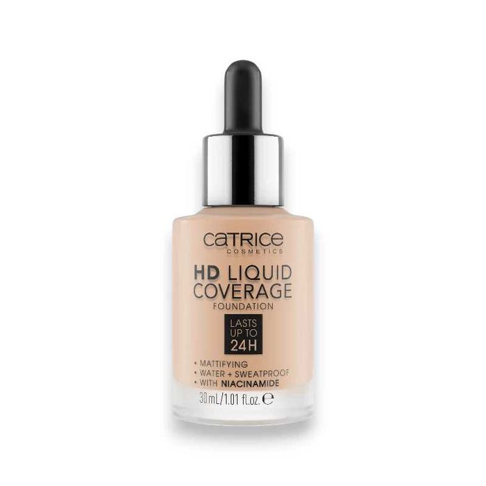 Catrice HD Liquid Coverage 046 Camel Beige 30ml | Podkład Wegański