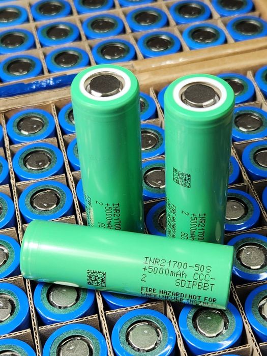 2025г! Высокотоковые аккум 21700 Samsung 50S роб.напруга 2,95V–4,25V