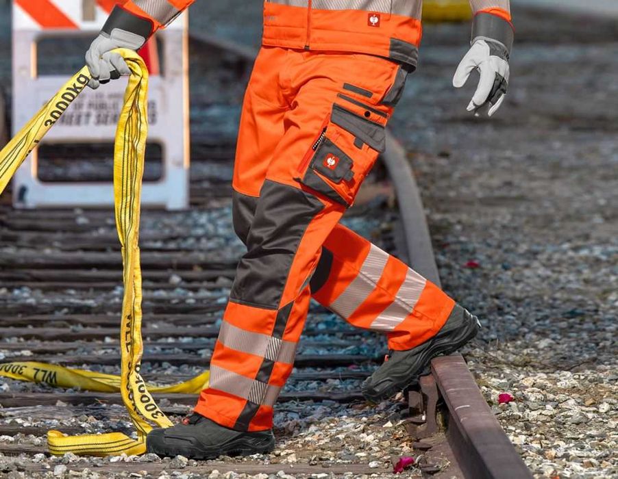 Męskie spodnie ostrzegawcze ENGELBERT STRAUSS MOTION r.XXL(58) idealne