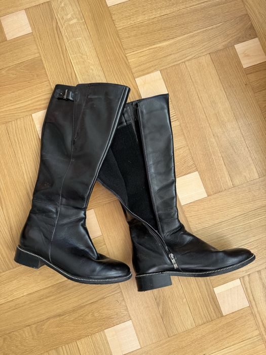 Сапожки єврозима шкіряні.