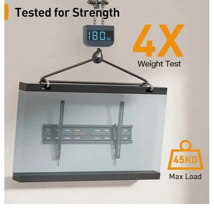 5041 Perlegear Uchwyt ścienny do telewizorów od 37 do 82 cali do 45