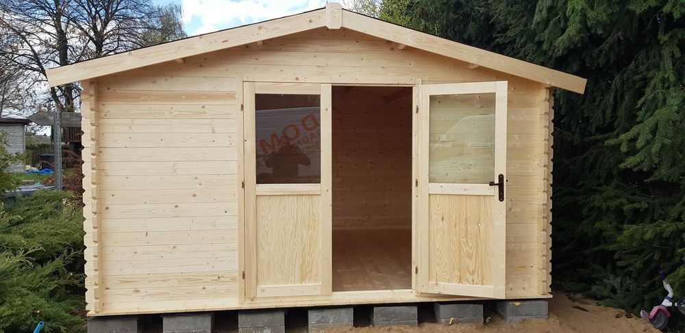 *GNIEZNO*SOLIDNY domek drewniany letniskowy*narzędziowy*4x4*16m2* 34mm
