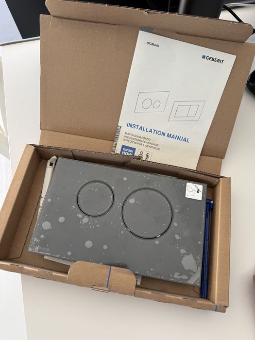 Geberit Sigma 40 przycisk sklany do spłukiwania 115628JK1