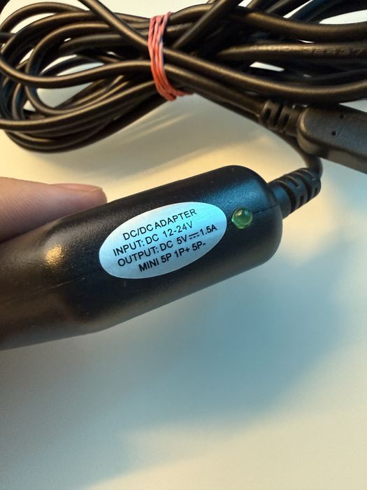 Ładowarka Samochodowa Mini USB 12V/24V do Nawigacji / Kamerki