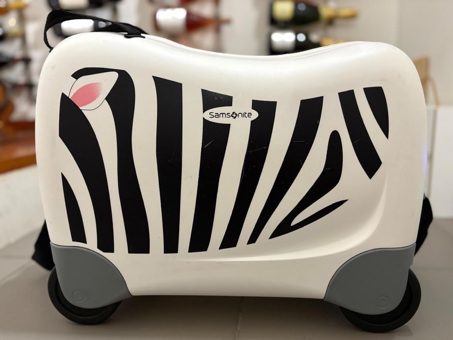 Mala de viagem samsonite crianca zebra