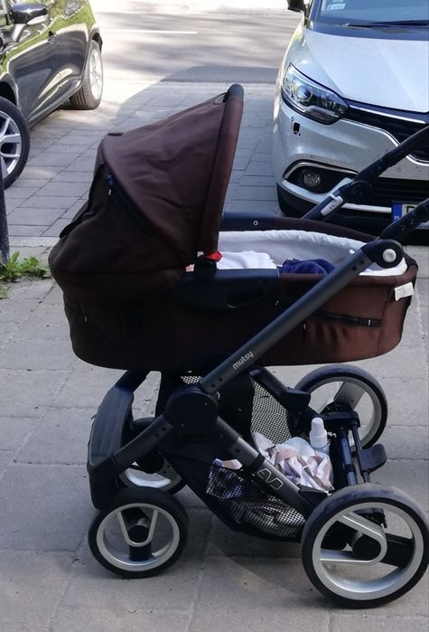Mutsy Evo 2w1 gondola spacerówka śpiwór czekoladowy brązowy Wózek