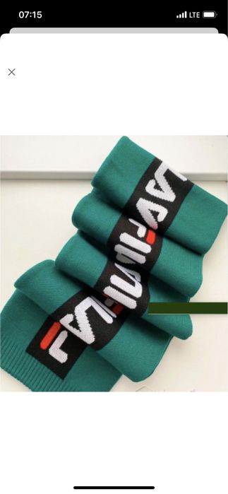 Шарф шикарный брендовый fila оригинал