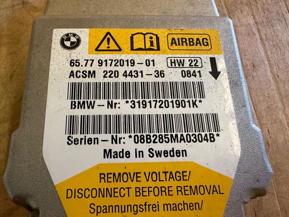 Centralina de Airbag BMW E61 520D 525D 530D 65.77 .917.2019. 01