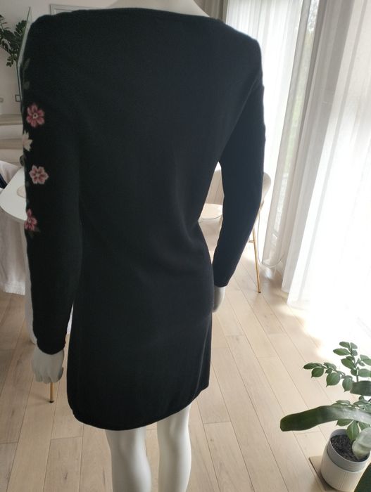 Dzianinowa sukienka bawełna wiskoza wełna