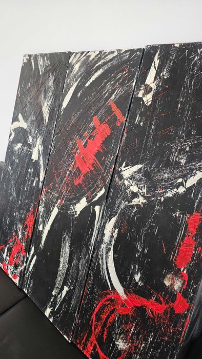 Trio de Quadros de Autor - Pinturas em Tela