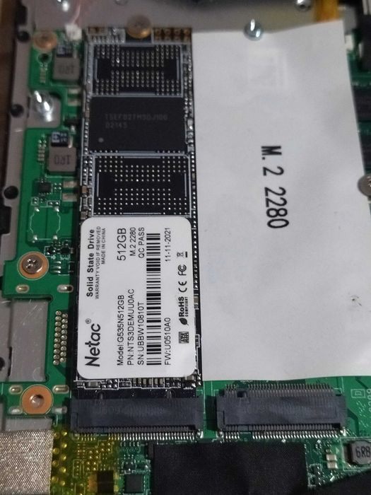 Netac SSD 512GB M.2 SATA 2280 (стан 99%)