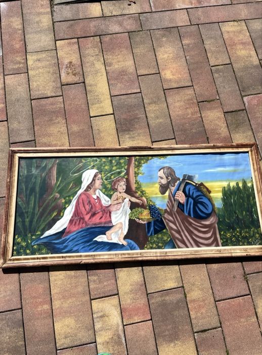 Obraz stary z PRL na sprzedaż zależy mi na szybkiej sprzedaży