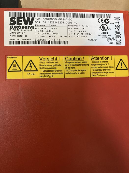 Variador de Velocidade - SEW