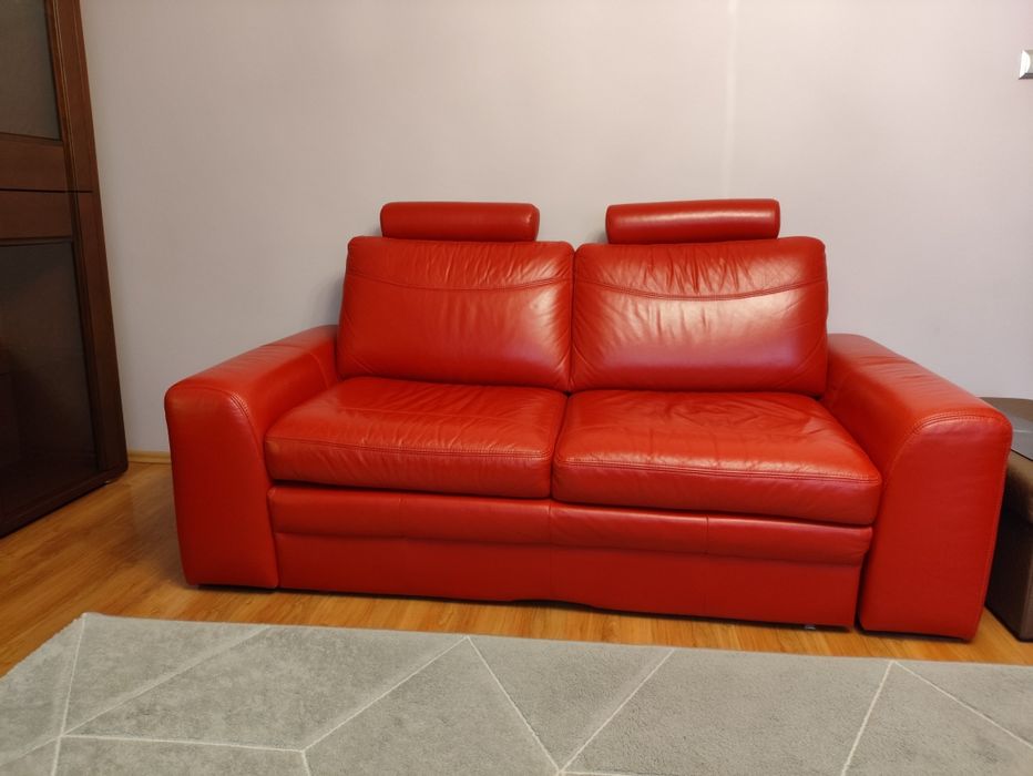 Komplet sof skórzanych z fotelem helvetia furniture