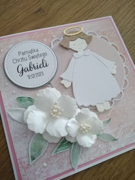 Personalizowana kartka z okazji Chrztu Świętego.