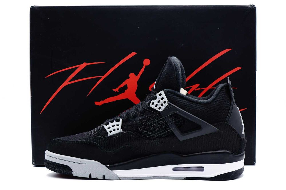 Nike AIR JORDAN 4 Black Canvas – Buty | DH7138–006