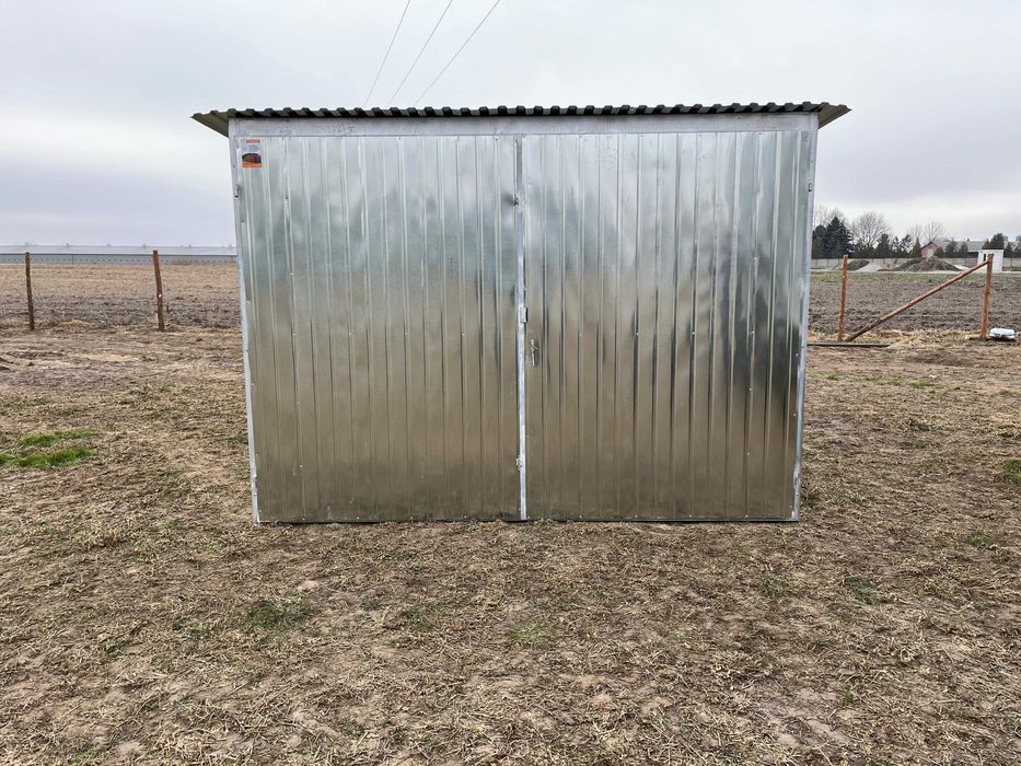 Garaż blaszany 3x5 Ocynk