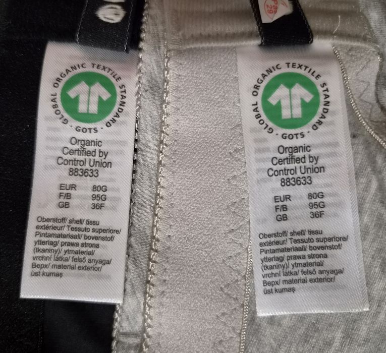 80G Bonprix zestaw 2 biustonoszy do karmienia dla mamy