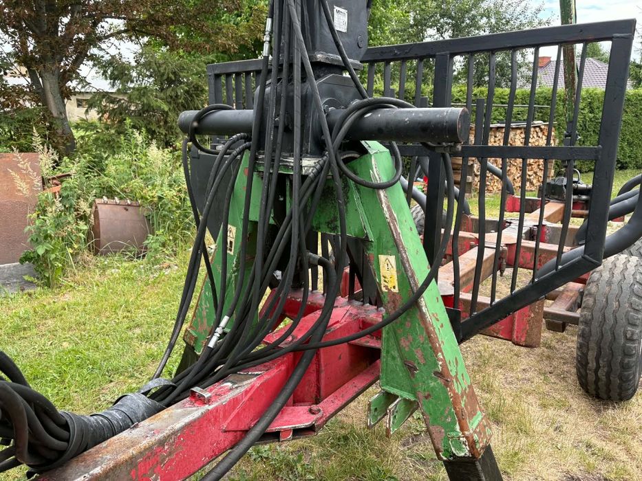 Przyczepa leśna z HDS 7.5 ton