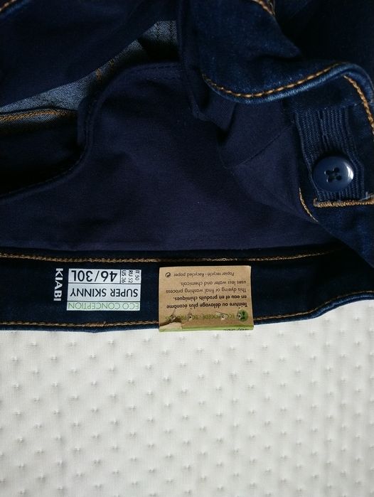 Джинси для вагітних 46/30L розмір Kiabi Super Skinny