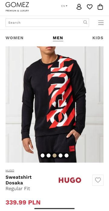 Світшот HUGO BOSS Essentials Dosaka big logo black (Розмір L)