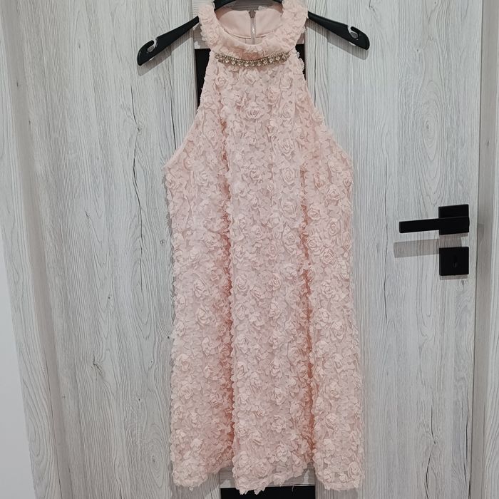 Sukienka pudrowy róż river island