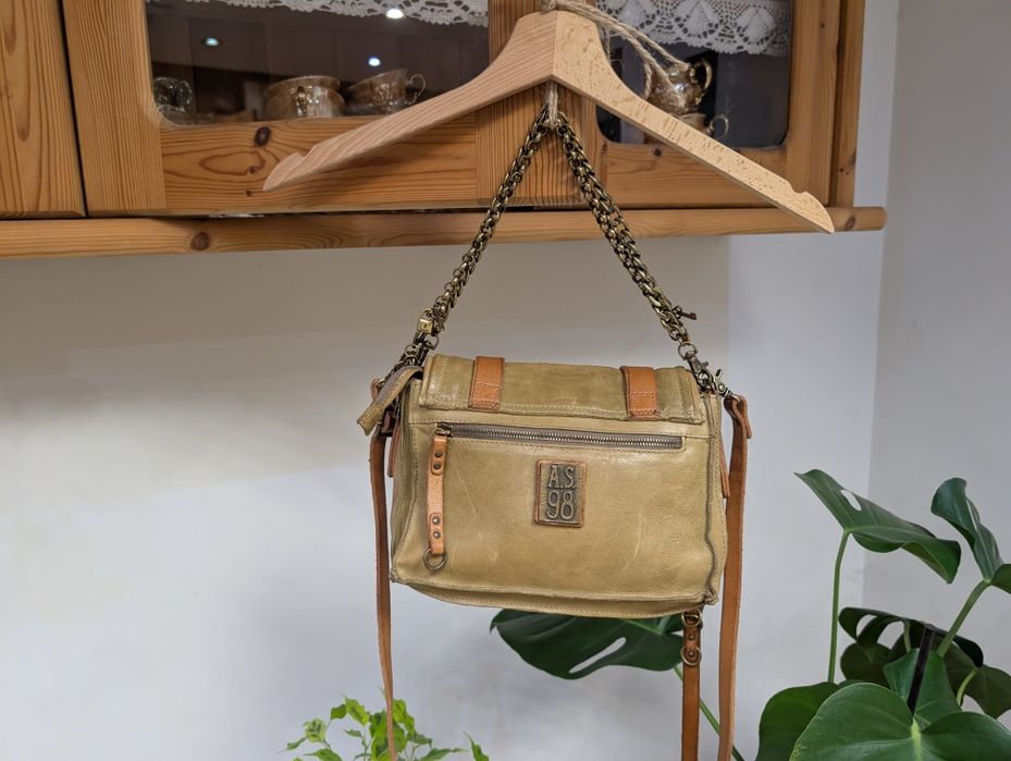 A S 98 linia premium skóra naturalna  as 98 torebka listonoszka