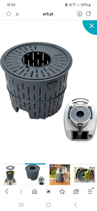 Termomix koszyk z pokrywa, delikatne gotowanie, do soków