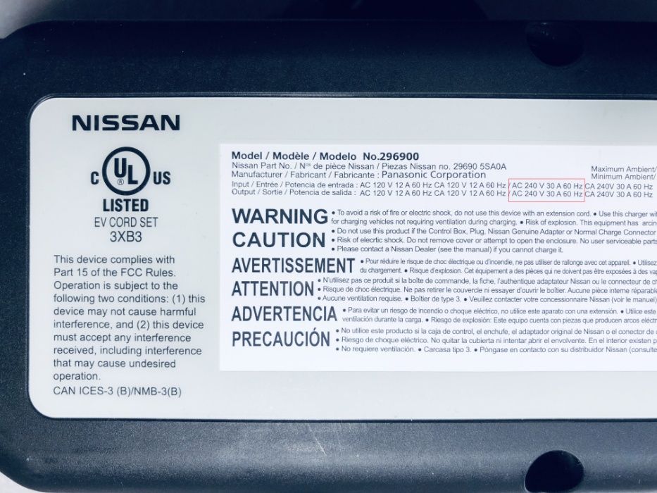 Nissan Leaf Ниссан Лиф зарядная станция 30 АМПЕР переделка j1772: 5 500 ...