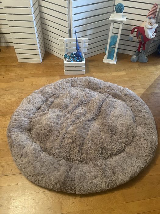 Лежанка Ворс сіра 110 см для великої собаки