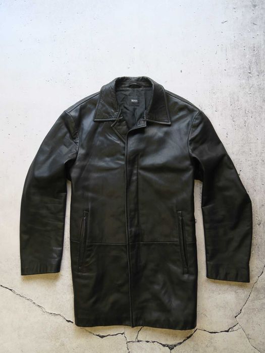 Hugo Boss kurtka skórzana skóra płaszcz M/L