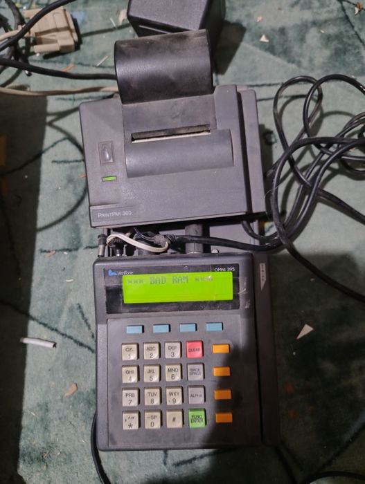 Платіжний термінал ретро Omni 395 VeriFone  з Printpak 300