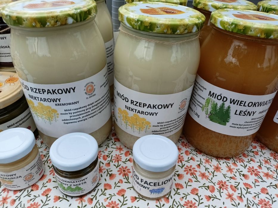 Miód rzepakowy 1.2 kg