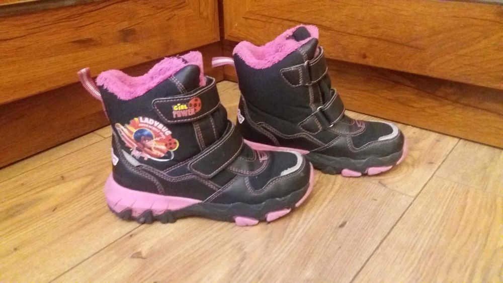 Śniegowce dziewczęce buty zimowe LADYBUG r.29