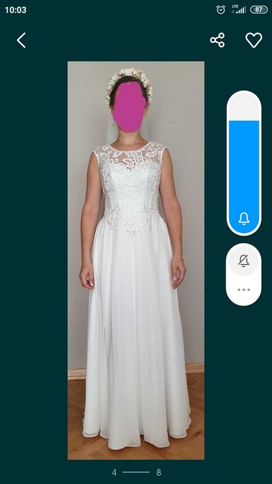 Suknia "listki" Diana