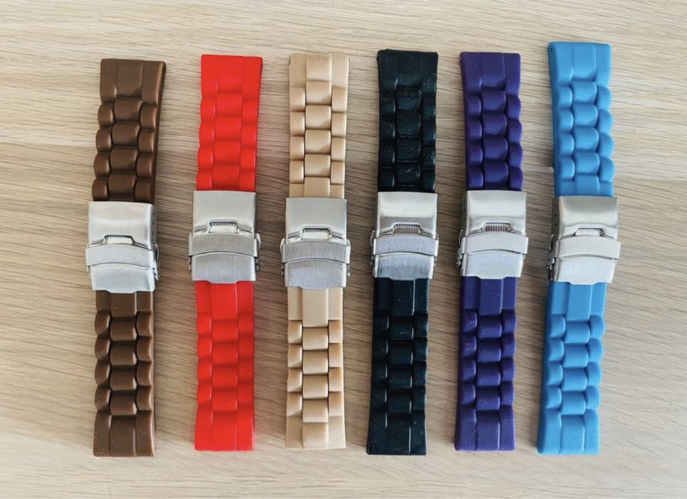 Braceletes de silicone para relógio