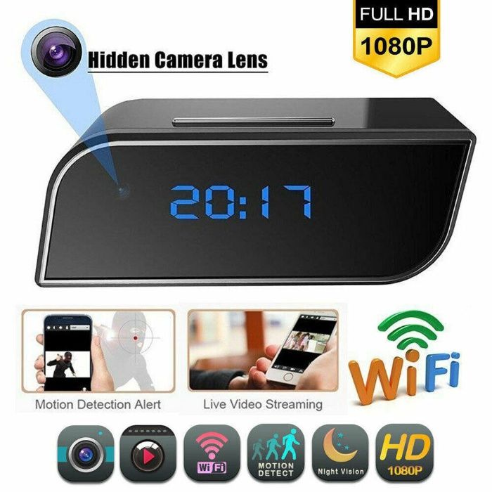 Relogio camara oculta IP WIFI HD 1080p