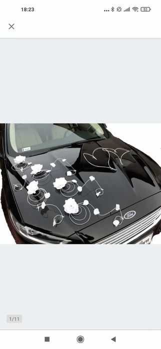 Akcesoria ślubne-ubranie auta