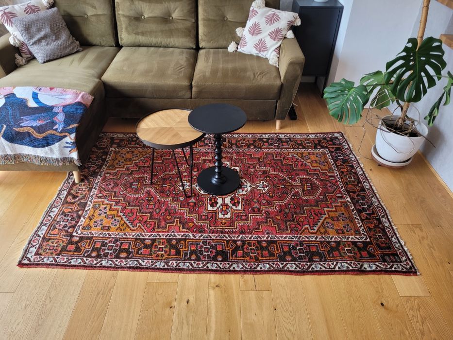 Wełniany orientalny dywan unikat 133 x 208 cm handmade