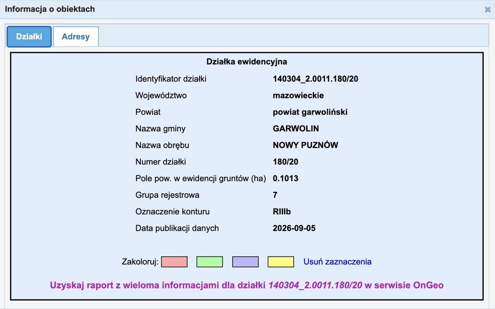 DZIAŁKA 1013 m² – NOWY PUZNÓW, GM. GARWOLIN spokojna okolica blisko Garwolina - Widok 5