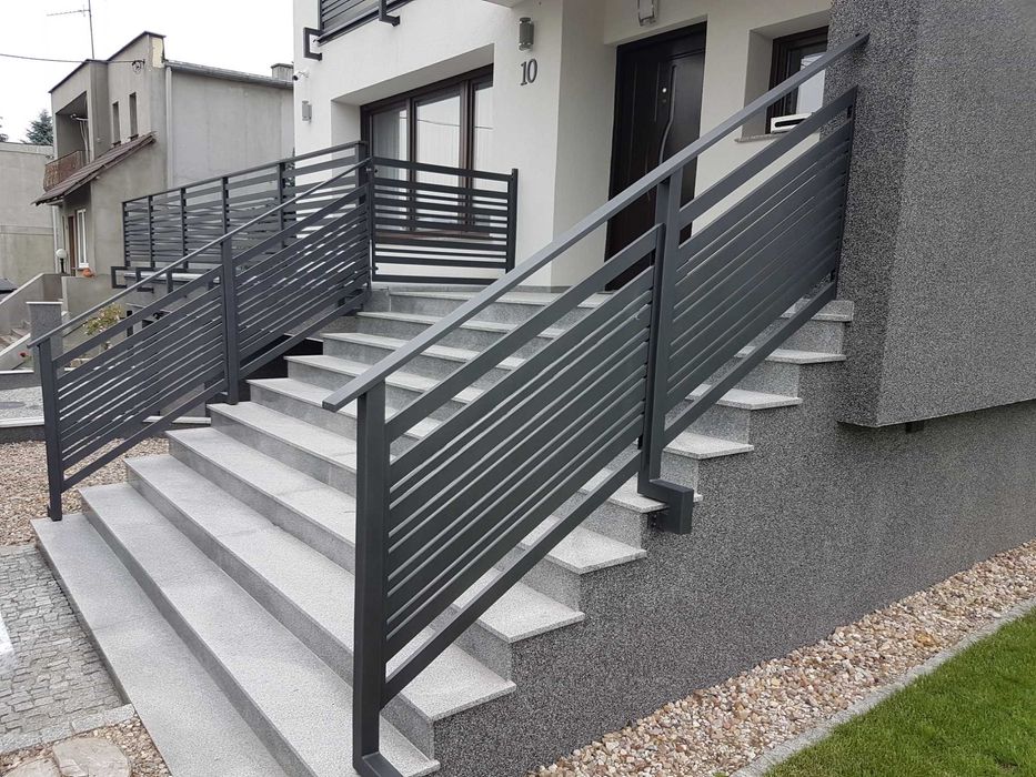 Balustrady balkony barierki, schody, szkło, aluminium, stal, inox