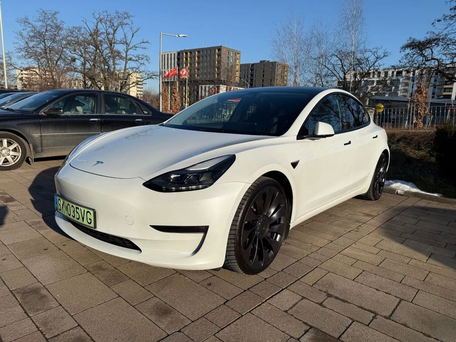 Tesla Model 3 3 Performance, Polski Salon, FV23%, bezwypadkowa