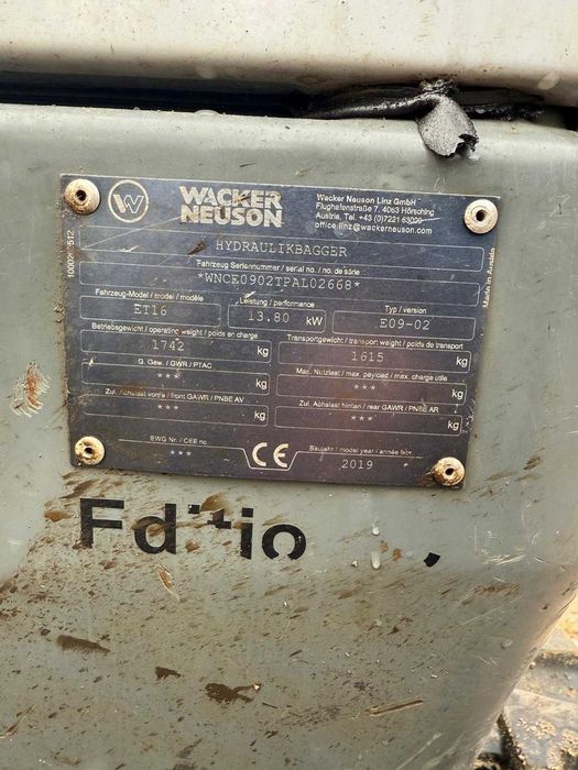 Minikoparka Wacker Neuson ET16